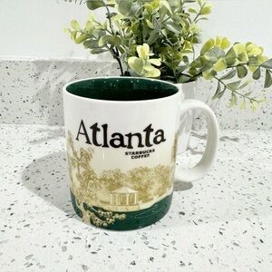 Starbucks Atlanta Mug - Green, White, and Gold